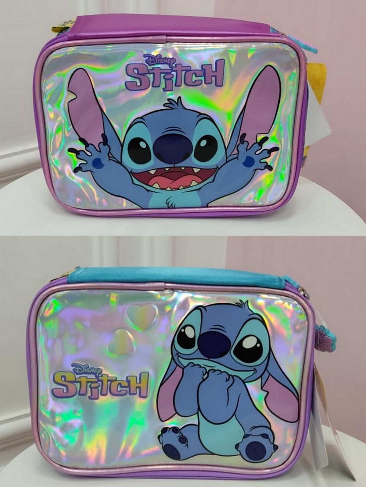 Estojo Infantil do Lilo Stitch e Angel Azul ou Roxo
