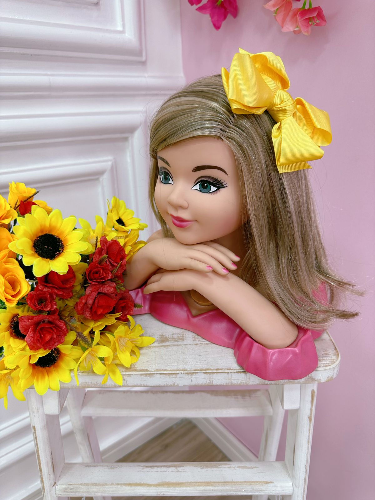 Laço Infantil Amarelo Luxo