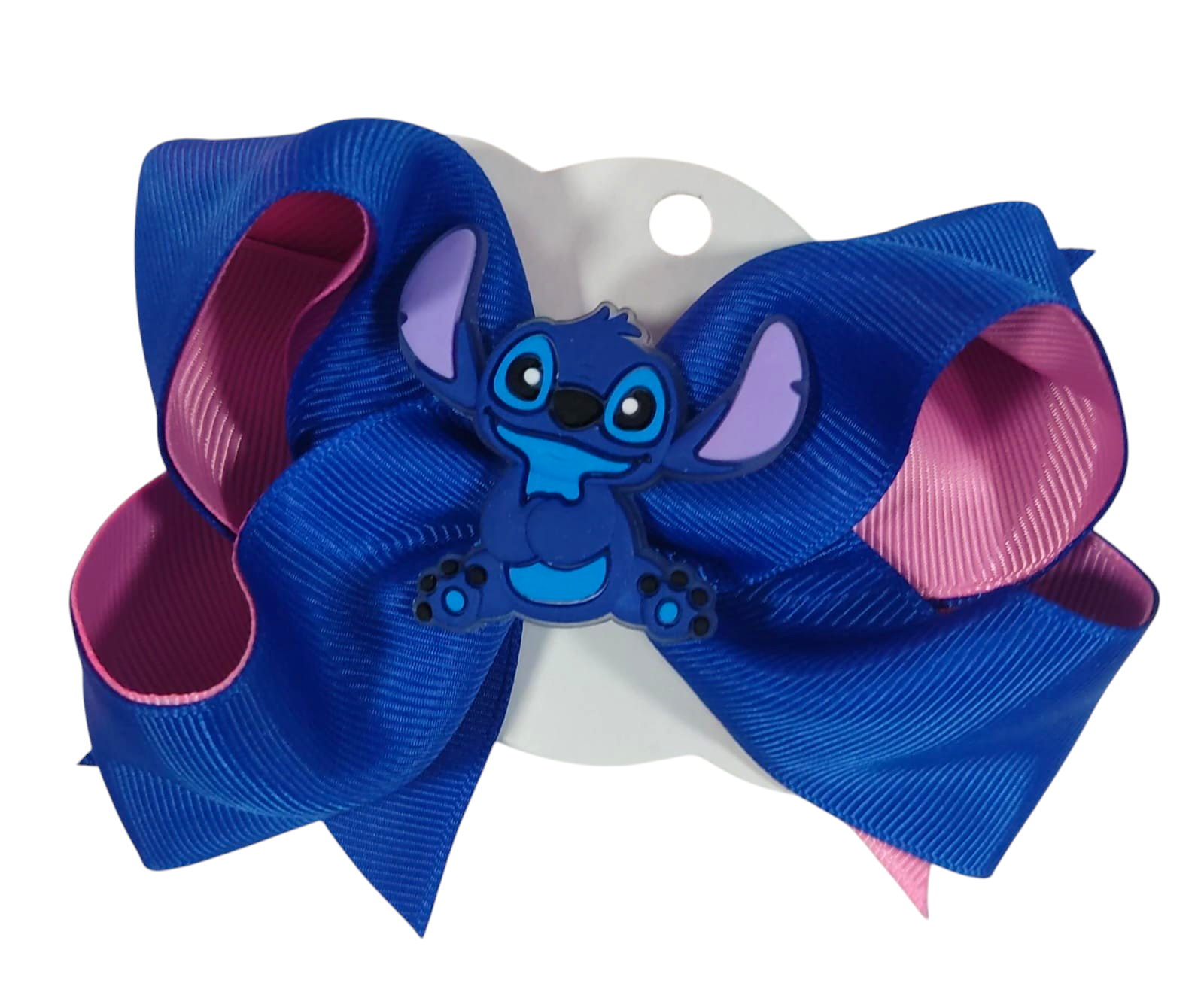 Laço Infantil Azul e Rosa da Lilo e Stitch Angel Festas Luxo