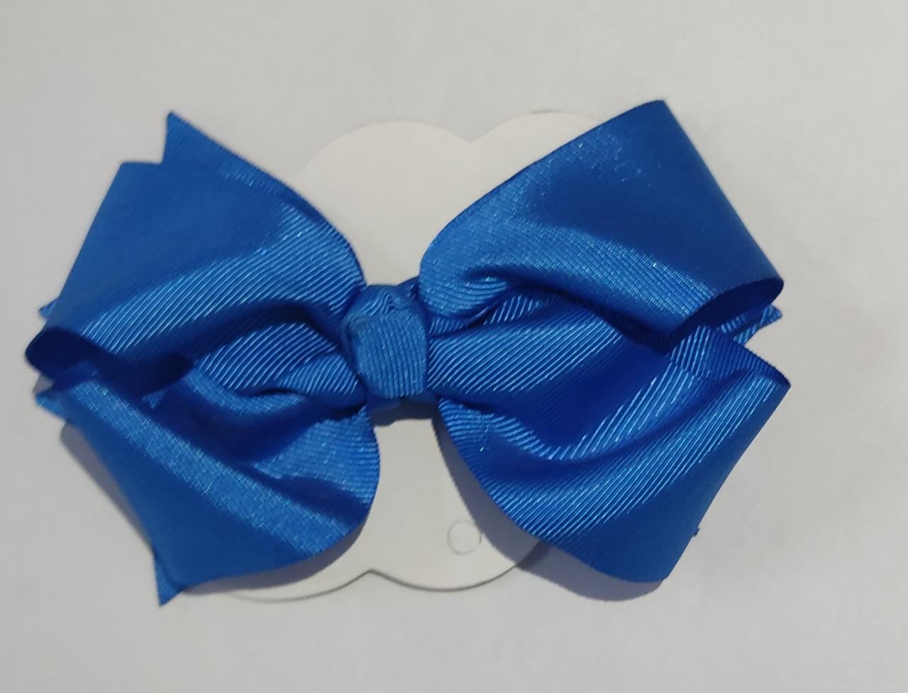 Laço Infantil Azul Royal Nó e Bico de Pato