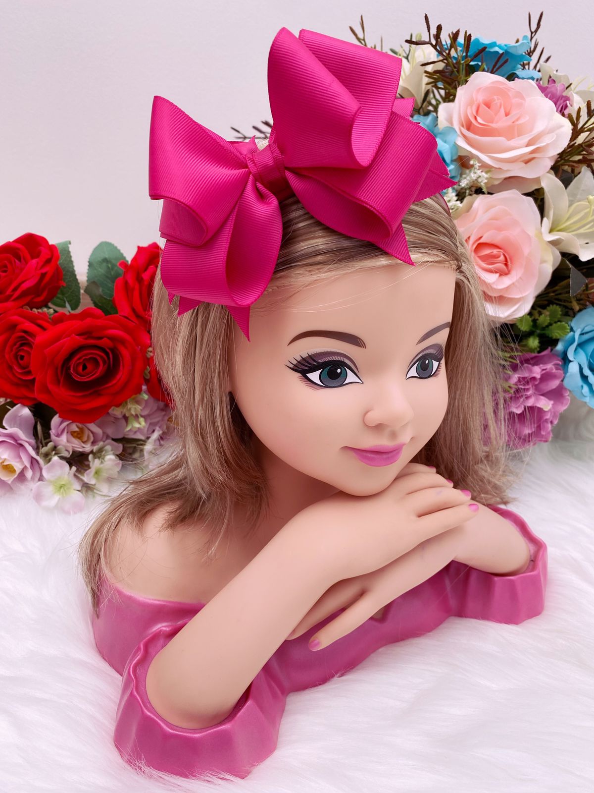 Tiara Infantil 2 em 1 (Tiara e Bico de Pato) Pink