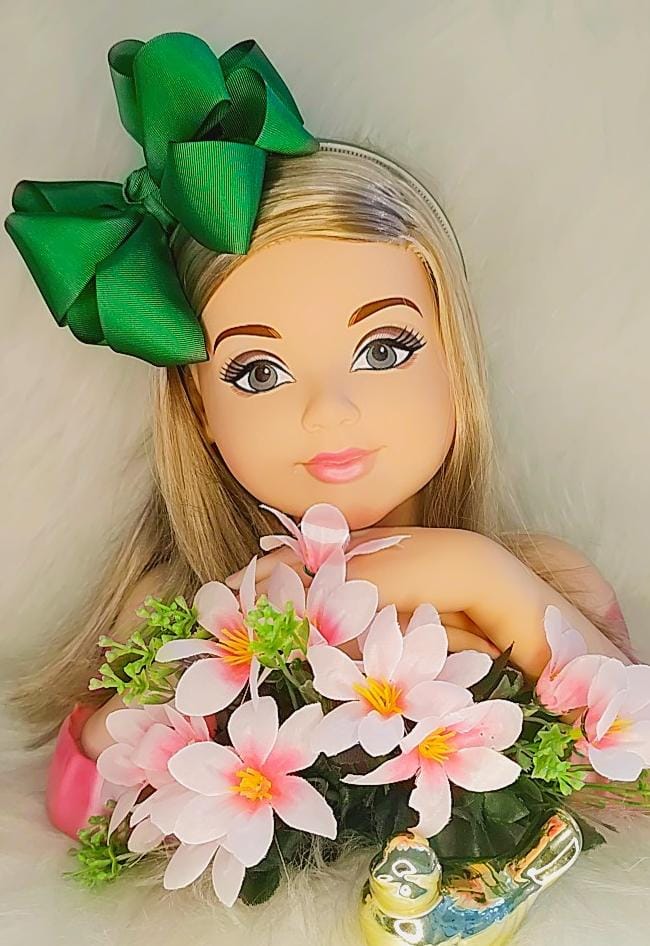Tiara Infantil Verde Maxx Nó Luxo