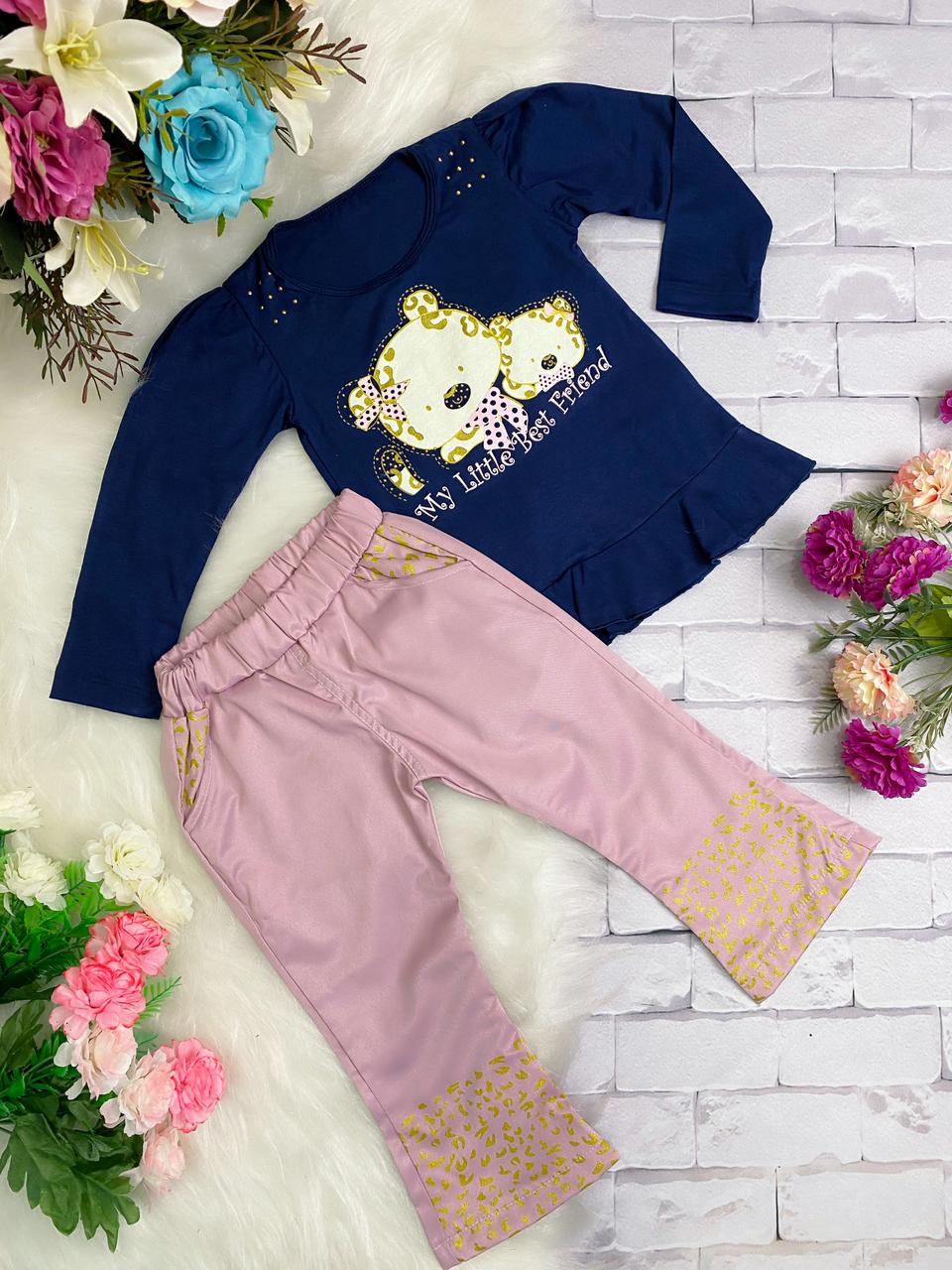Conjunto Infantil Urso Azul Escuro