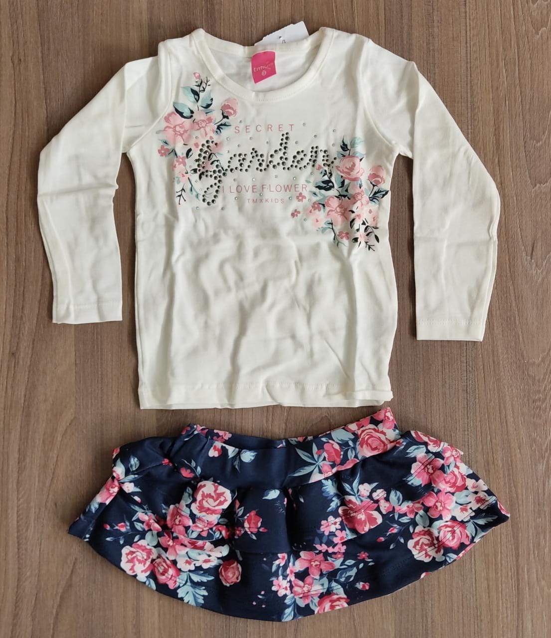 Conjunto Moleton Meninas Infantil I Love Flower