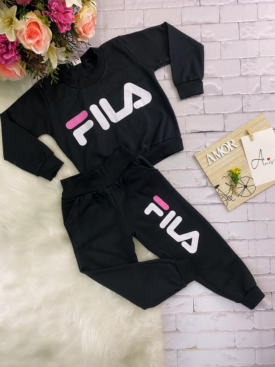 Kit 4 Conjuntos Moletom Infantil Menina - Jaqueta E Calça - Tamanho 1 Ao 8