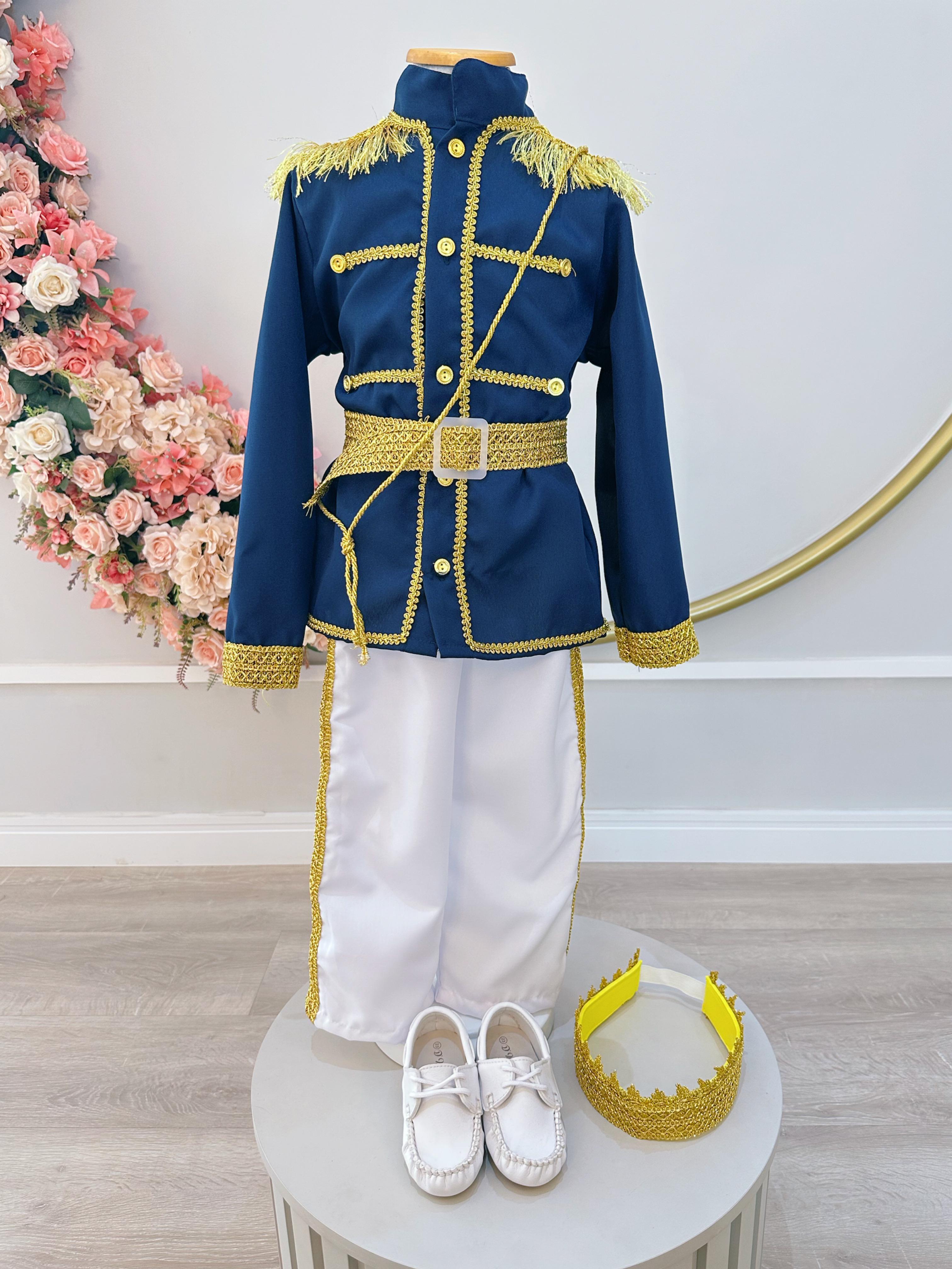 Conjunto Fantasia de Príncipe Luxo Festas