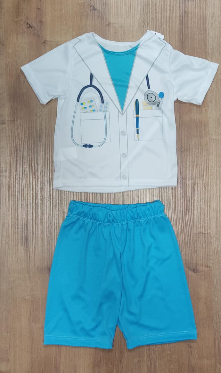 Conjunto Fantasia Infantil do Médico Doutor Festas