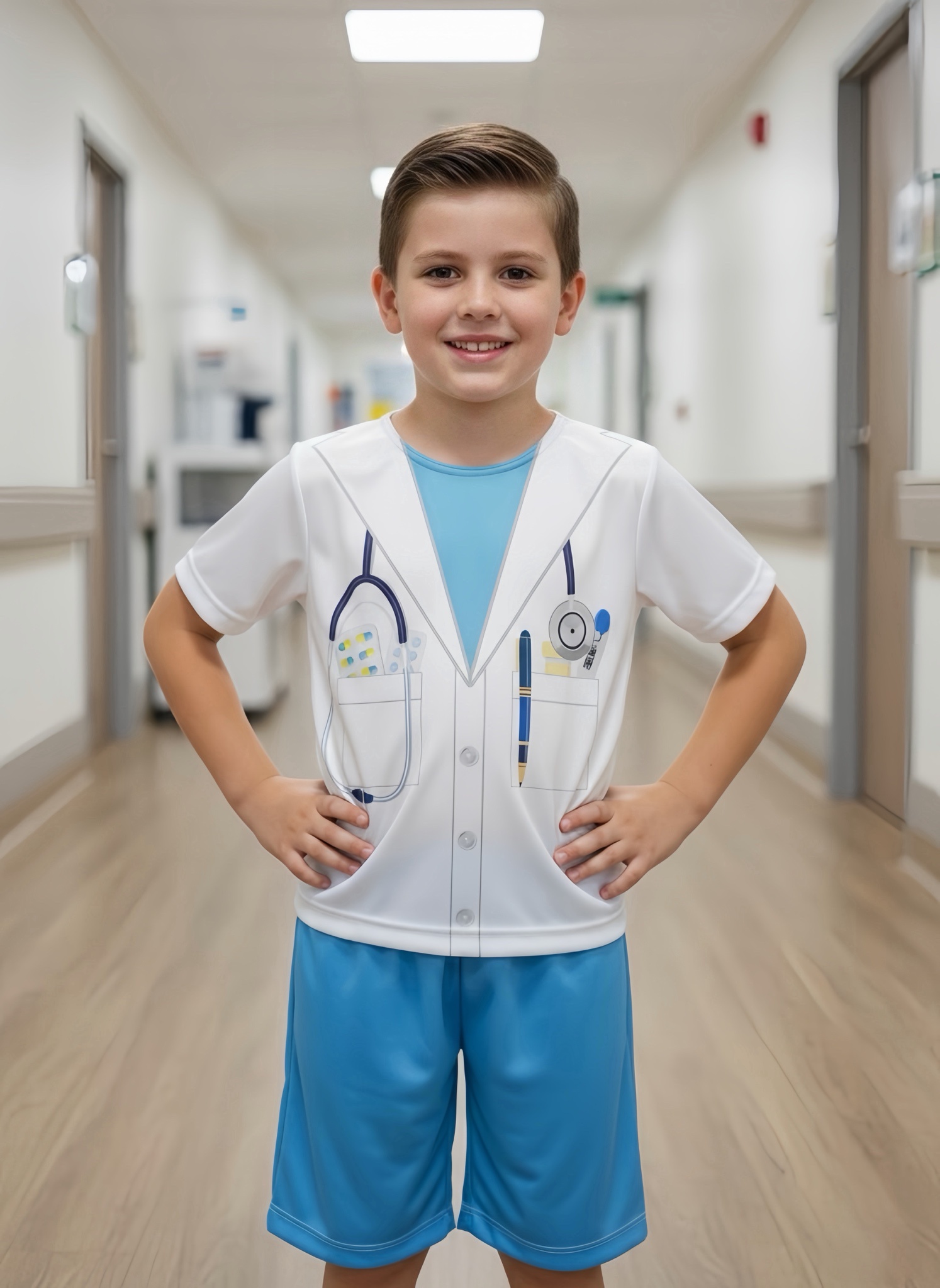 Conjunto Fantasia Infantil do Médico Doutor Festas