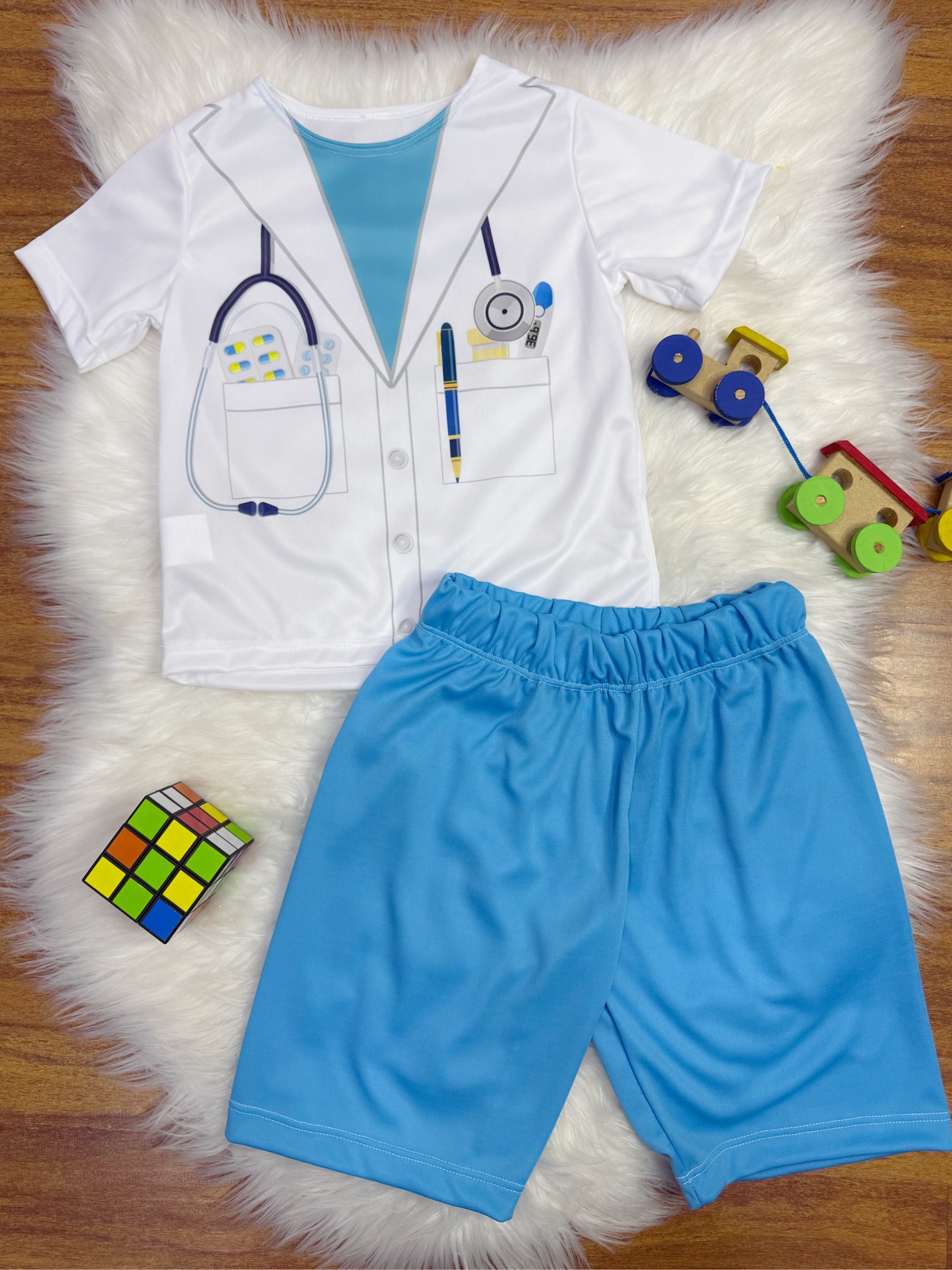 Conjunto Fantasia Infantil do Médico Doutor Festas