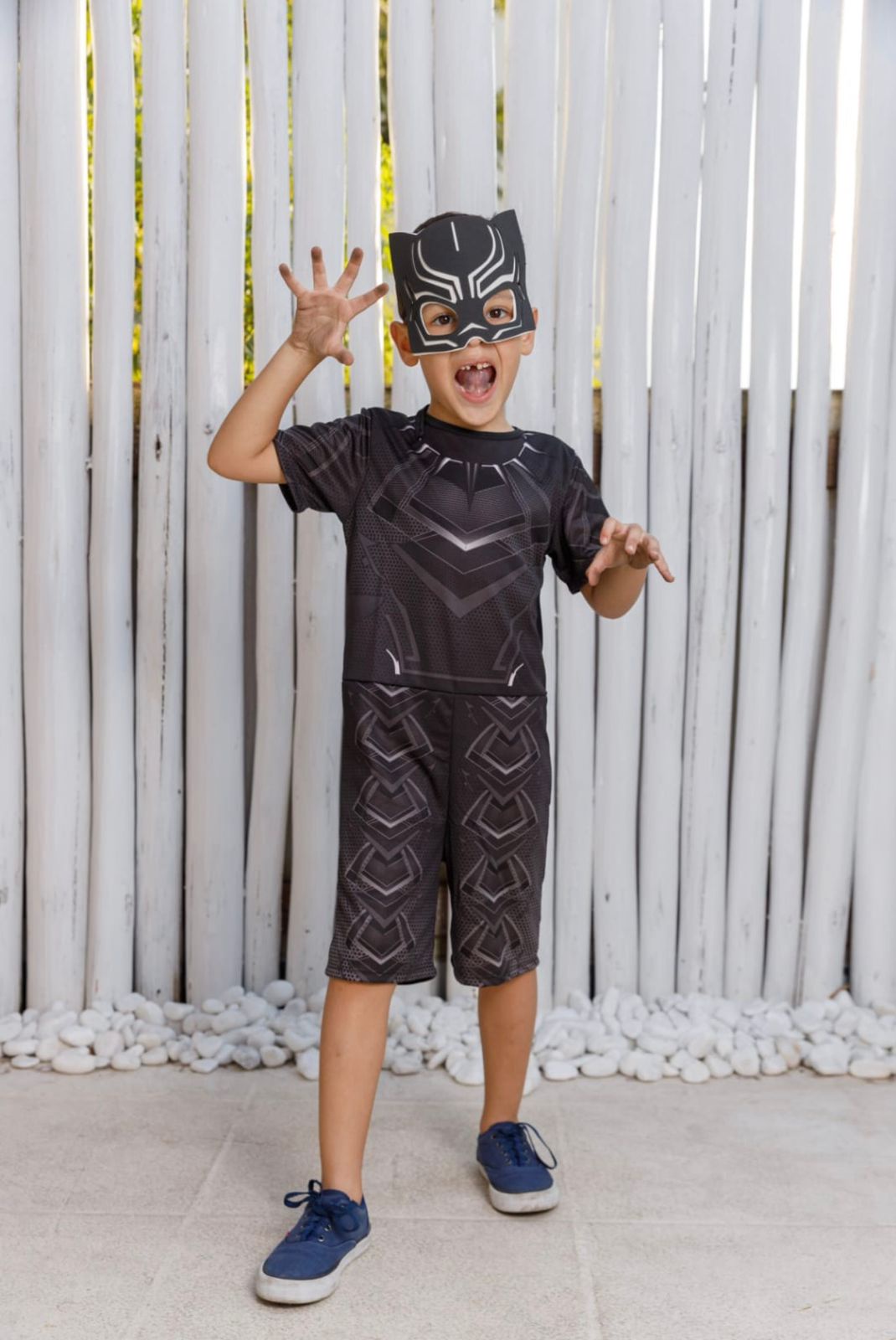 Fantasia Infantil Menino Pantera Negra