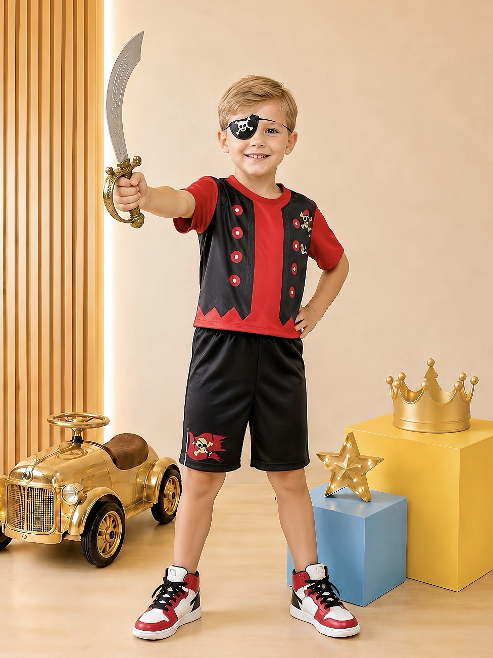 Fantasia Infantil Menino Pirata Tapa Olho