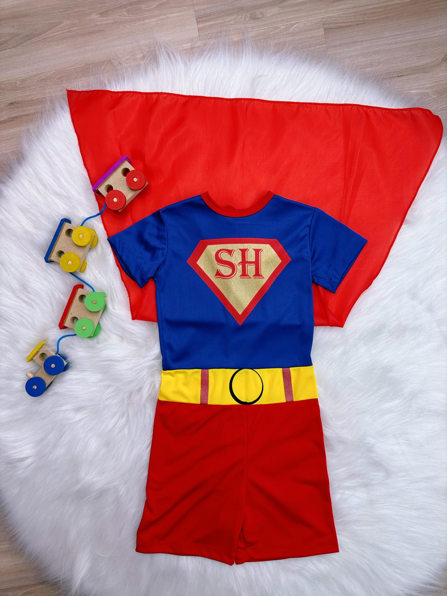 Fantasia Infantil Super Homem com Capa