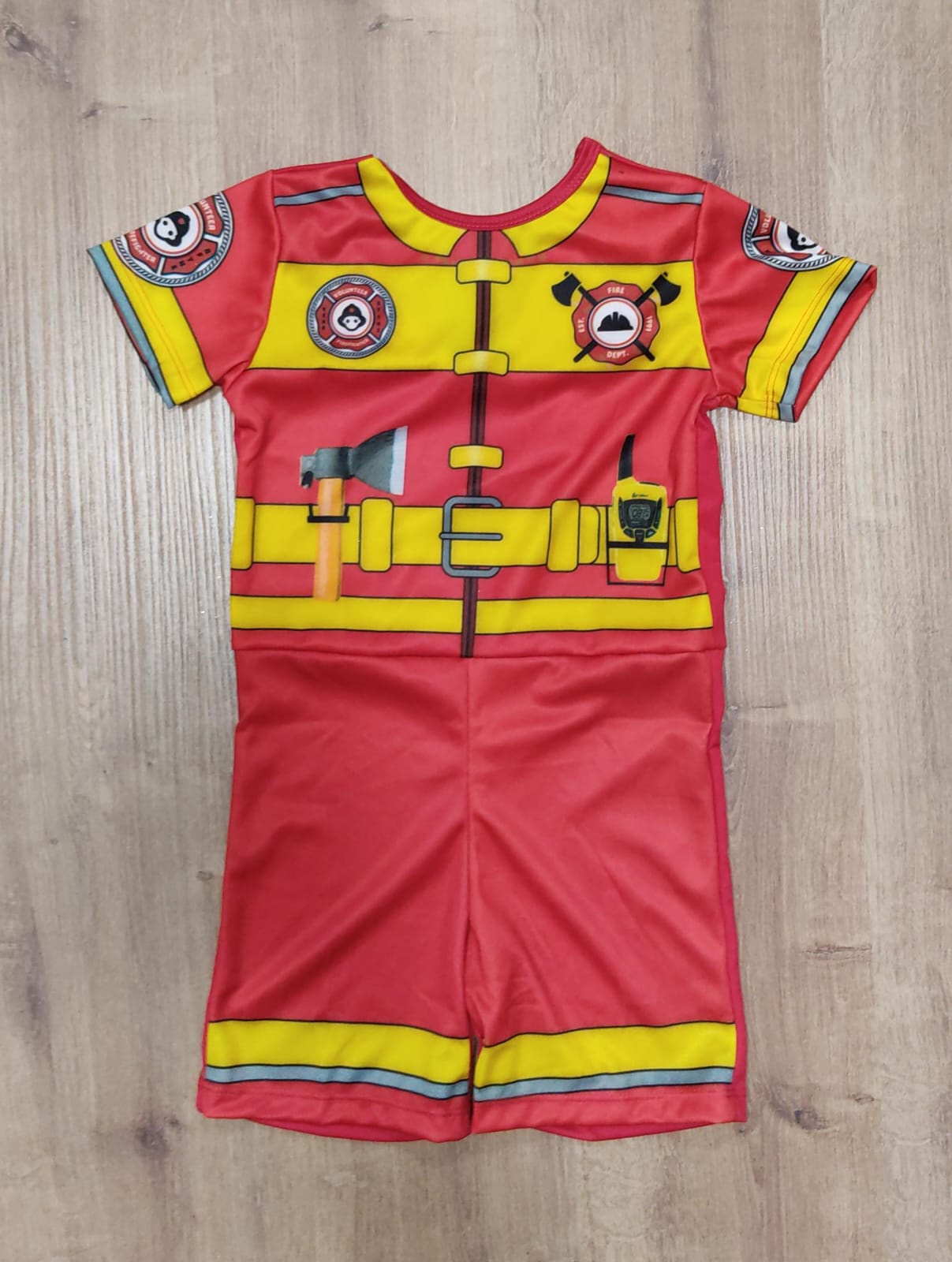 Fantasia Infantil Temática do Bombeiro Festas