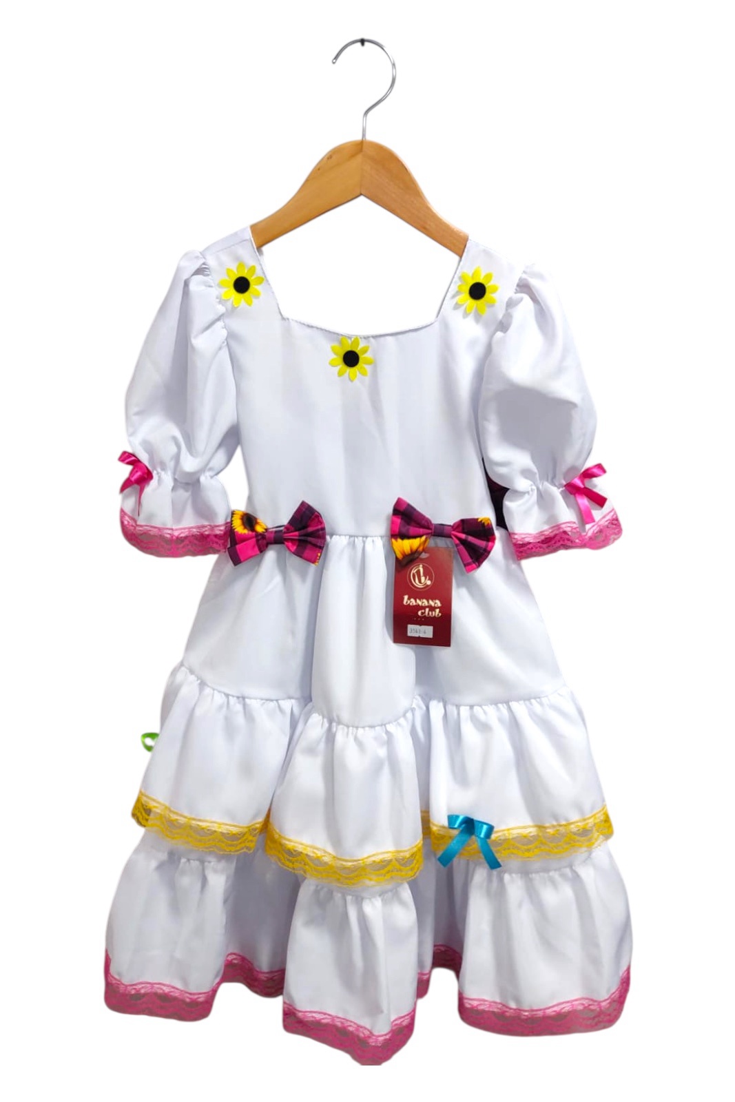 Vestido Infantil Luxo Junino Arraiá Caipira Noiva