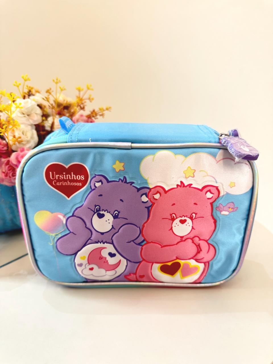 Estojo Box Escolar dos Ursinhos Carinhosos Azul