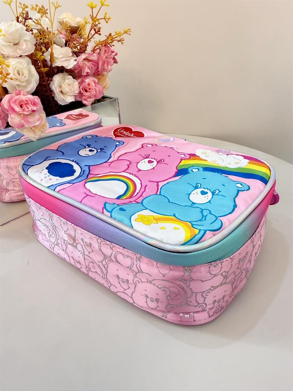 Estojo Box Escolar dos Ursinhos Carinhosos Rosa