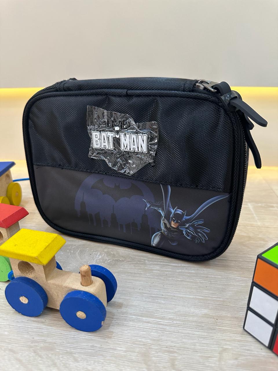Estojo Box Infantil do Batman Preta e Azul