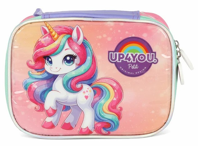 Estojo Box Infantil Unicórnio Colorida Up4you Luxo
