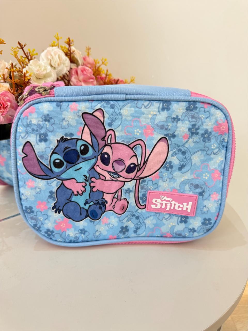 Estojo Box Juvenil da Lilo Stitch e Angel Rosa