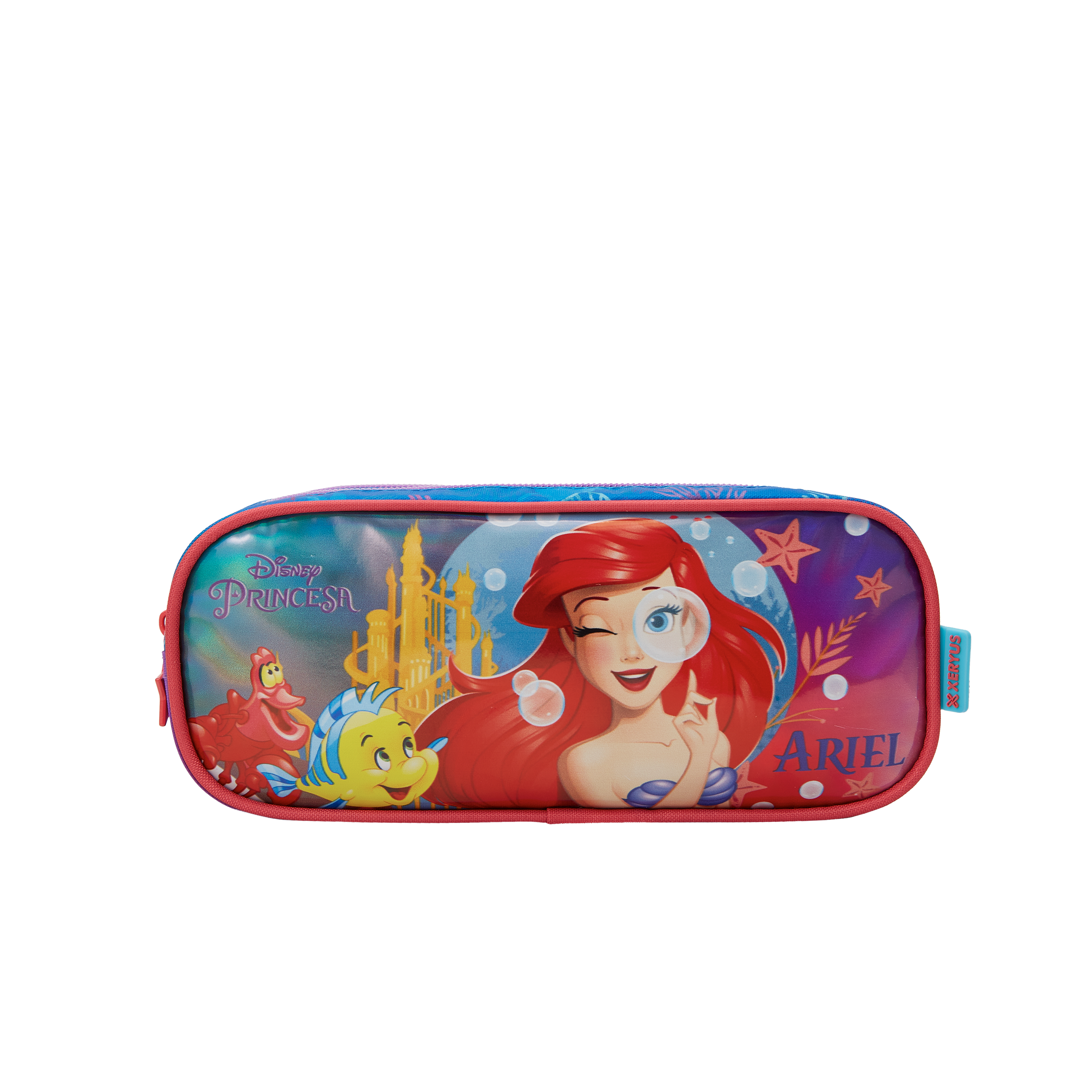 Estojo Duplo da Princesa Disney Ariel Metálica