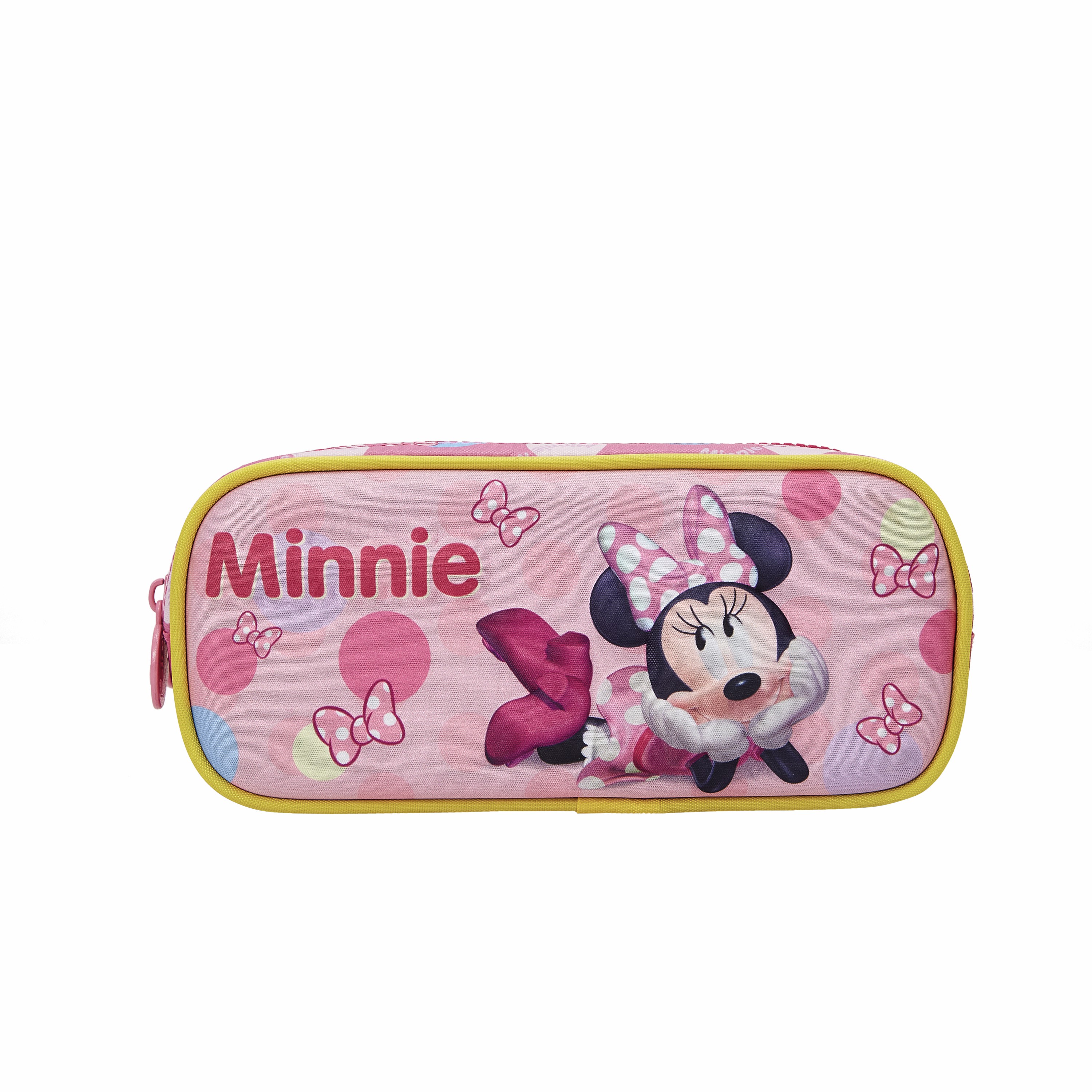Estojo Duplo Escolar da Minnie Relevo