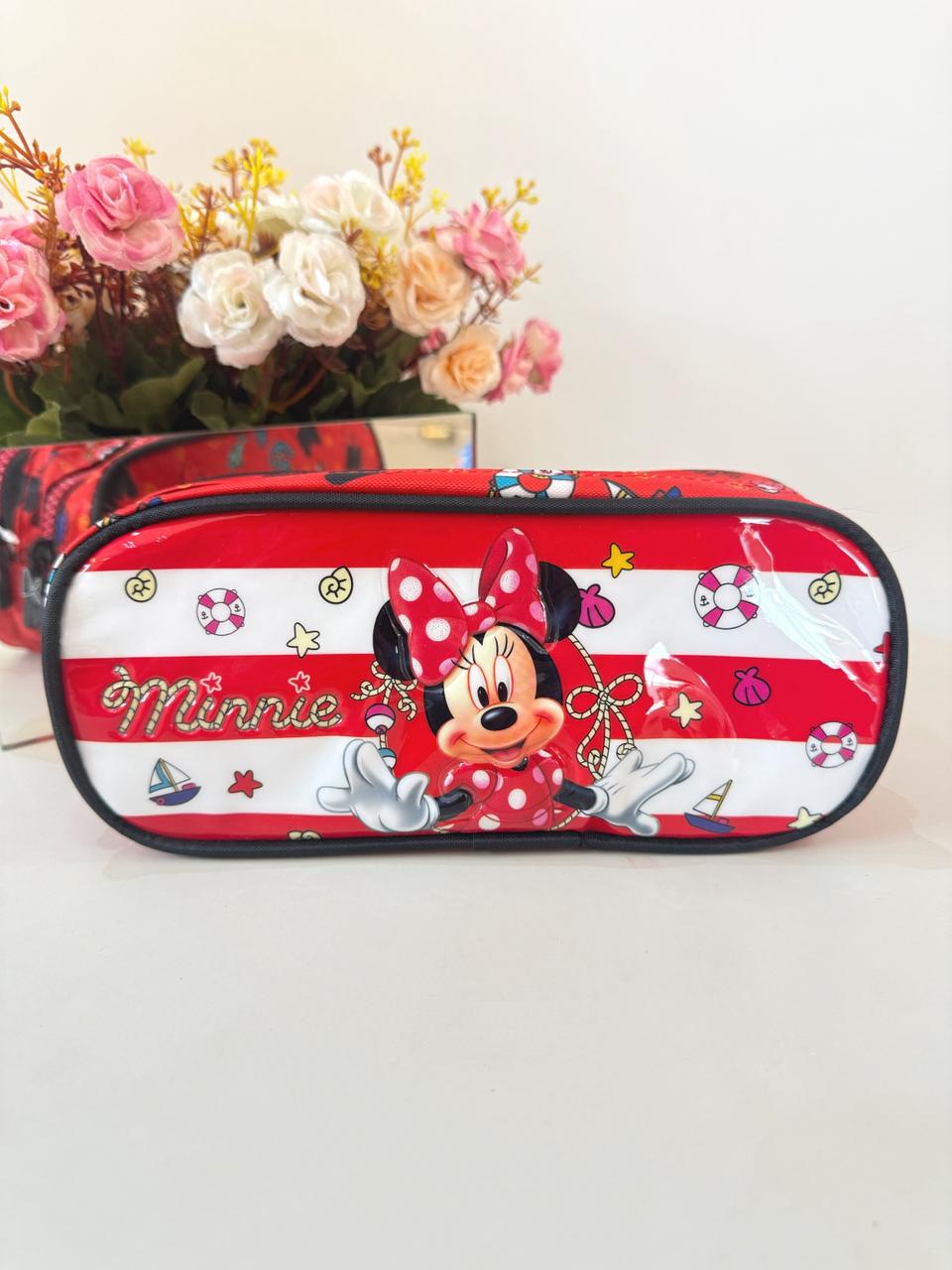 Estojo Duplo Escolar da Minnie X