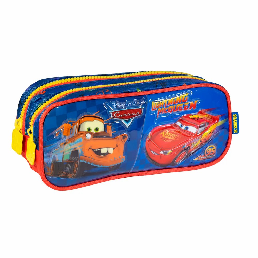 Estojo Duplo Escolar do Carros Relâmpago McQueen