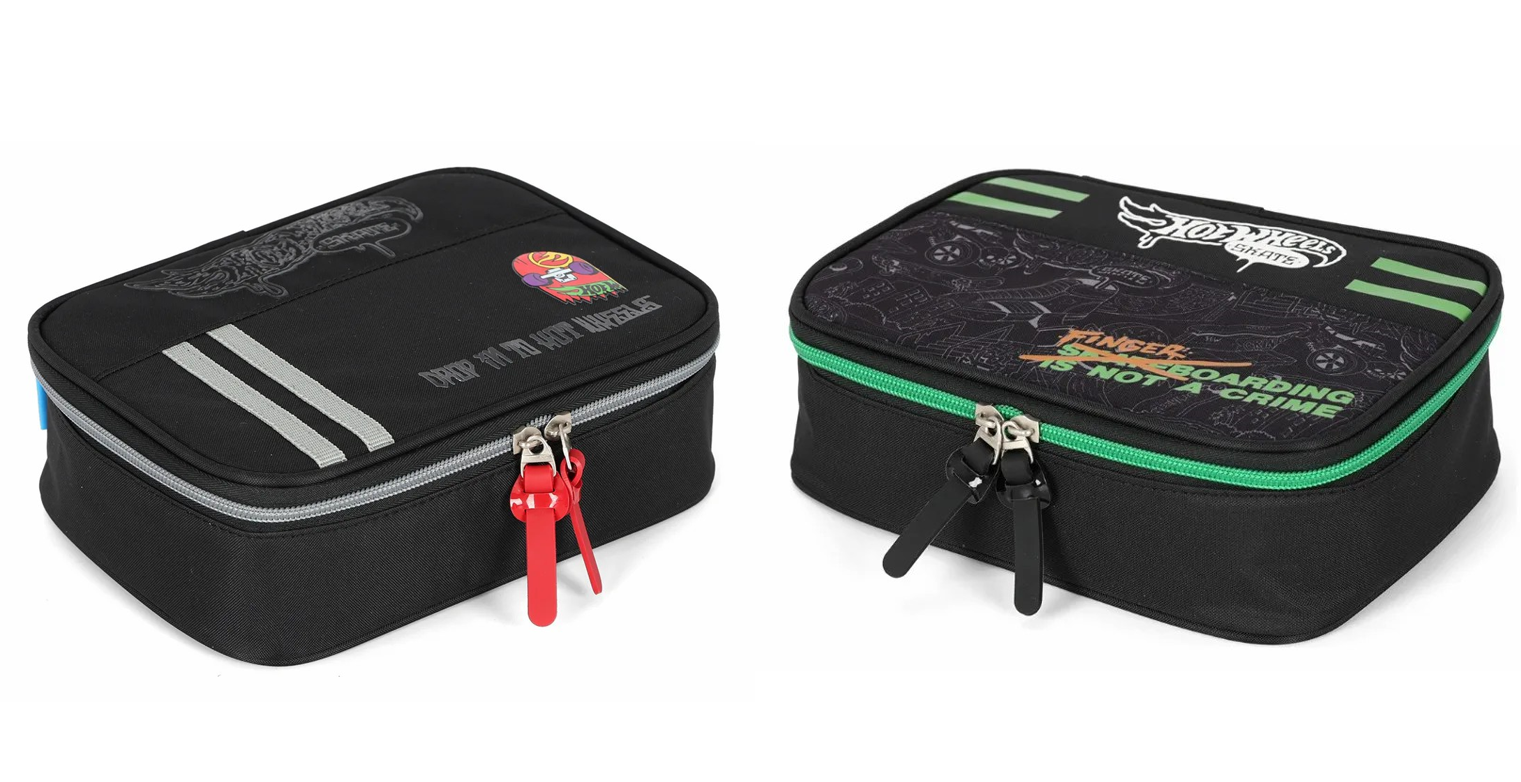 Estojo Escolar Box Hot Wheels Skate Cores