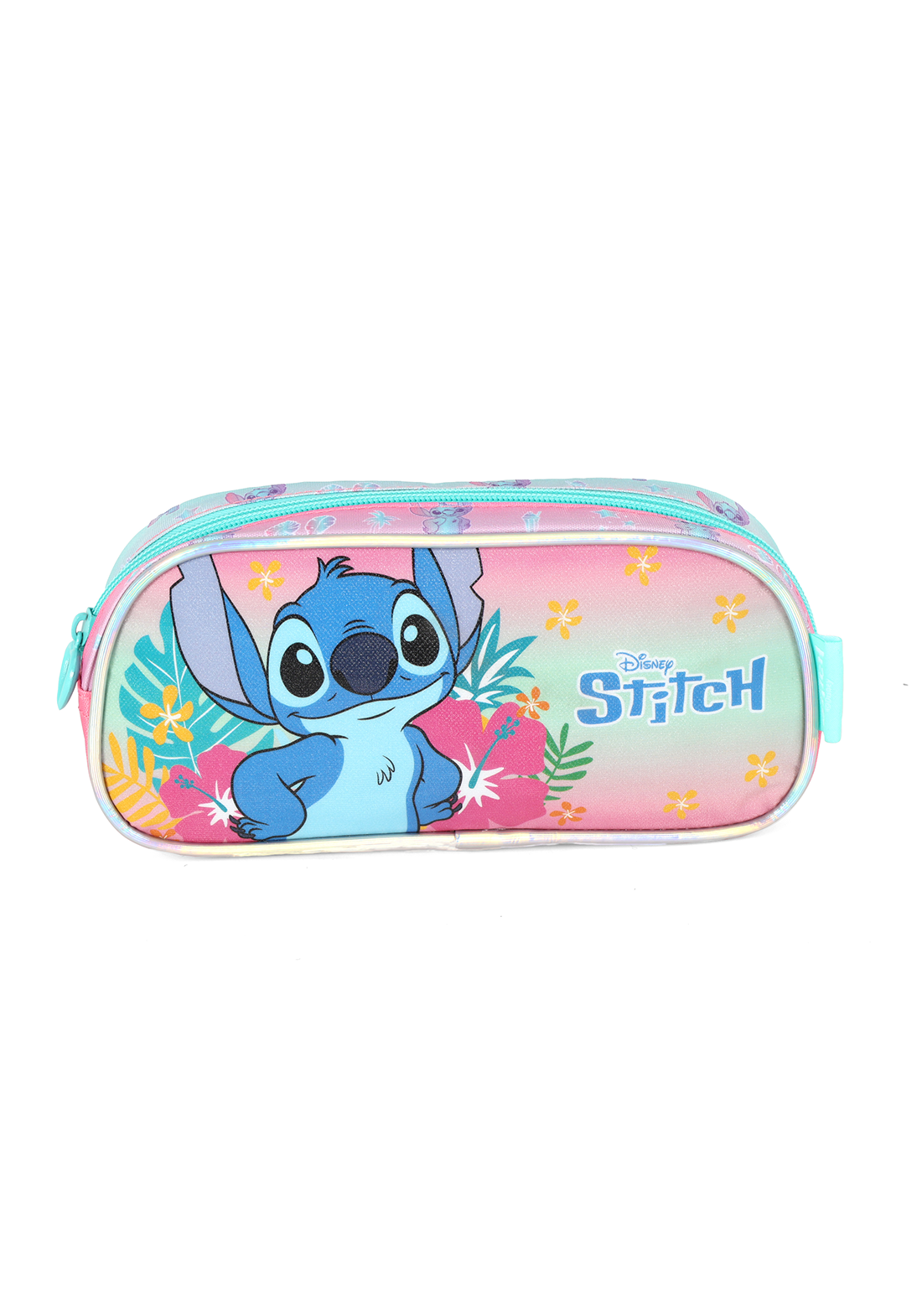 Estojo Escolar Simples da Lilo Stitch e Angel Rosa