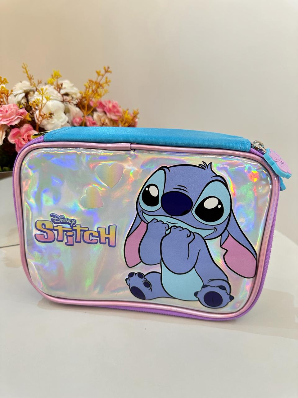 Estojo Infantil do Lilo Stitch e Angel Azul