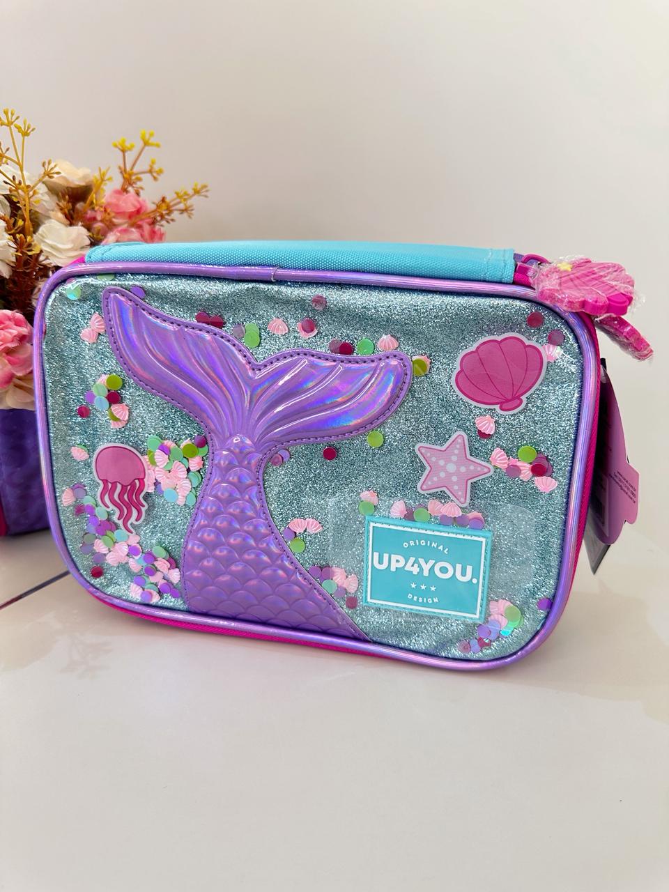 Estojo Box Infantil Roxo da Sereia Up4you