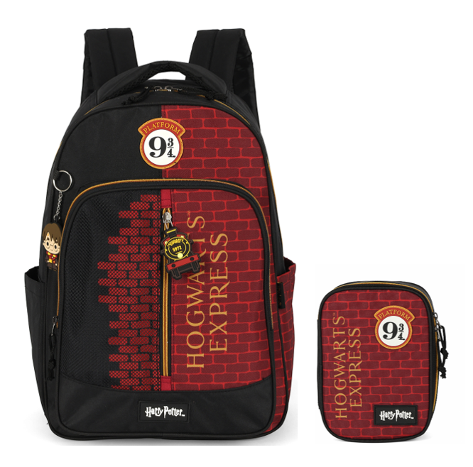 Kit Mochila + Estojo Box do Harry Potter Hogwarts Express
