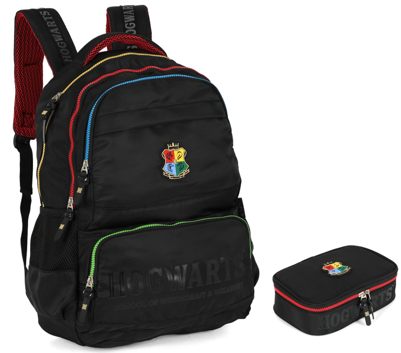 Kit Mochila para Notebook + Estojo Box do Harry Potter Hogwarts