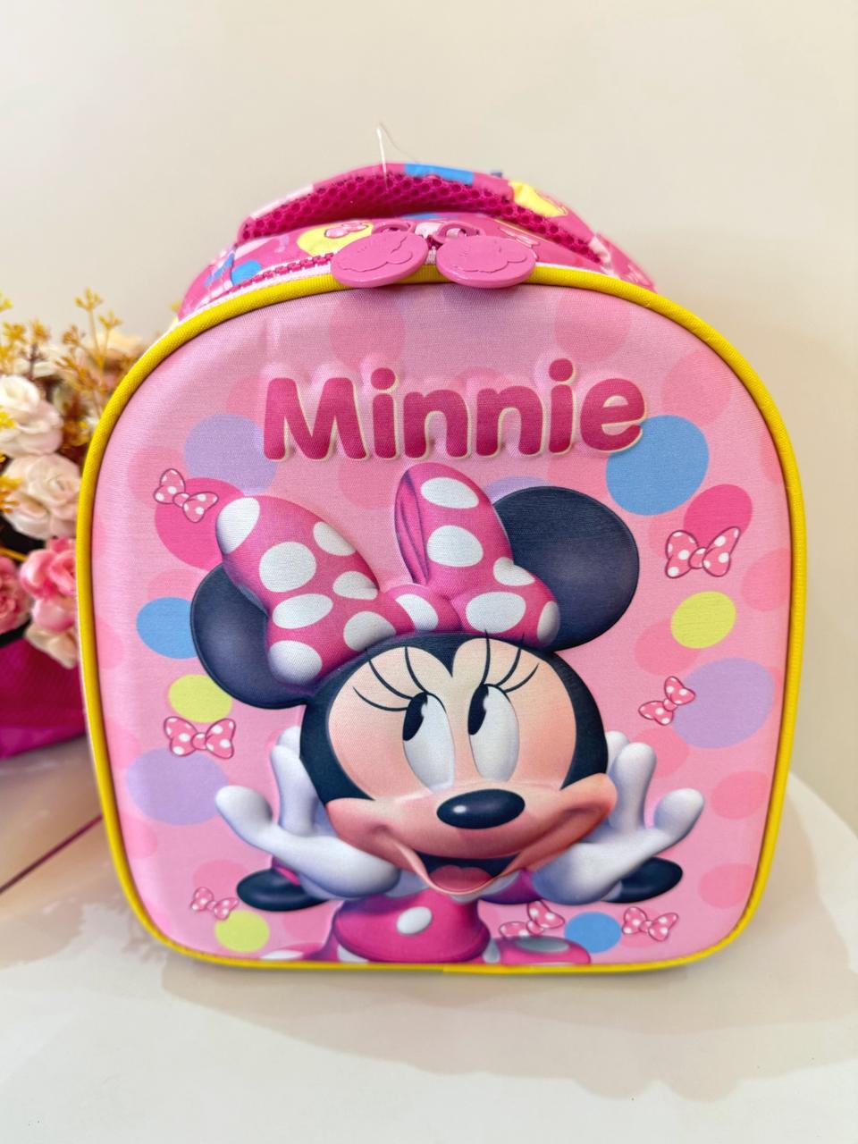 Lancheira Infantil da Minnie Rosa Colorida