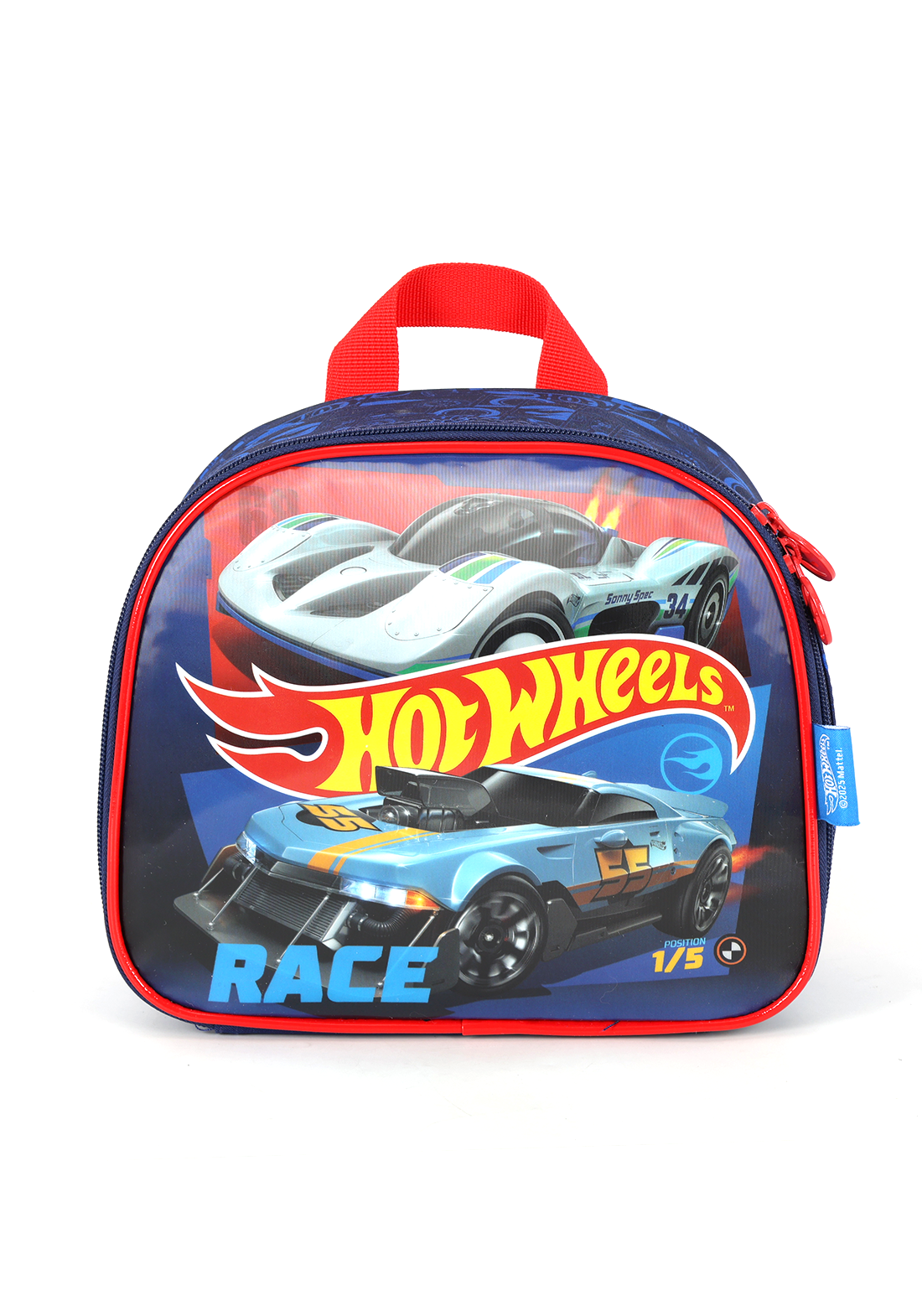 Lancheira Infantil Hotwheels Azul e Vermelha