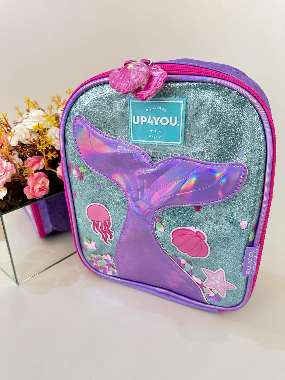 Lancheira Infantil Roxo da Sereia Up4you