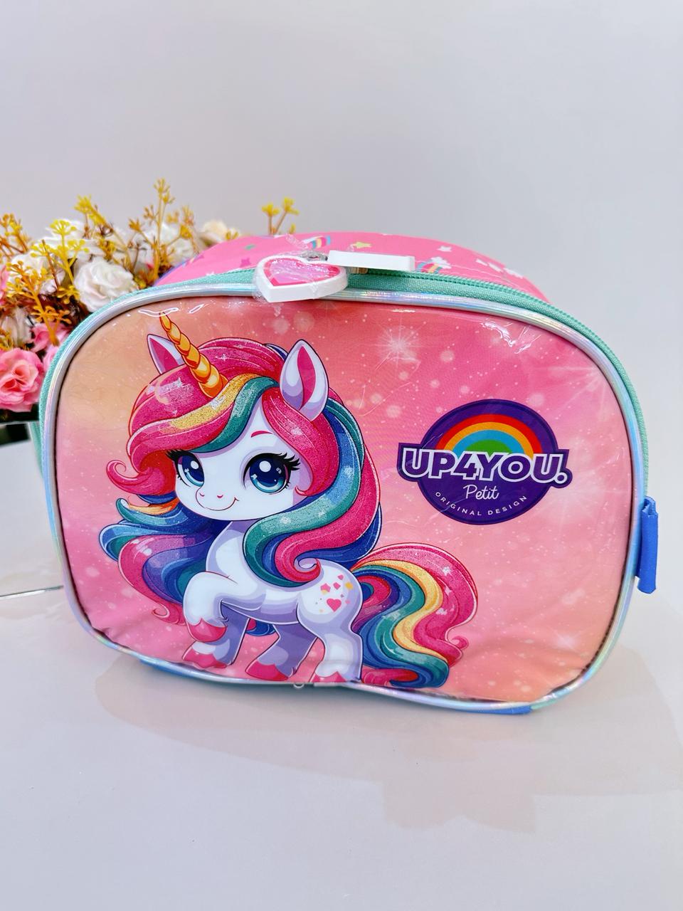 Lancheira Térmica Infantil Unicórnio Colorida Up4you Luxo