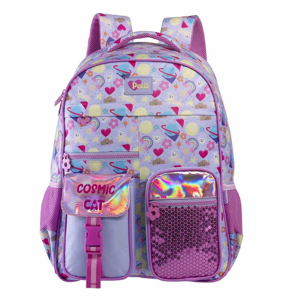 Mochila de Costas Tam.17 Tween Cosmic Cat On My Way!
