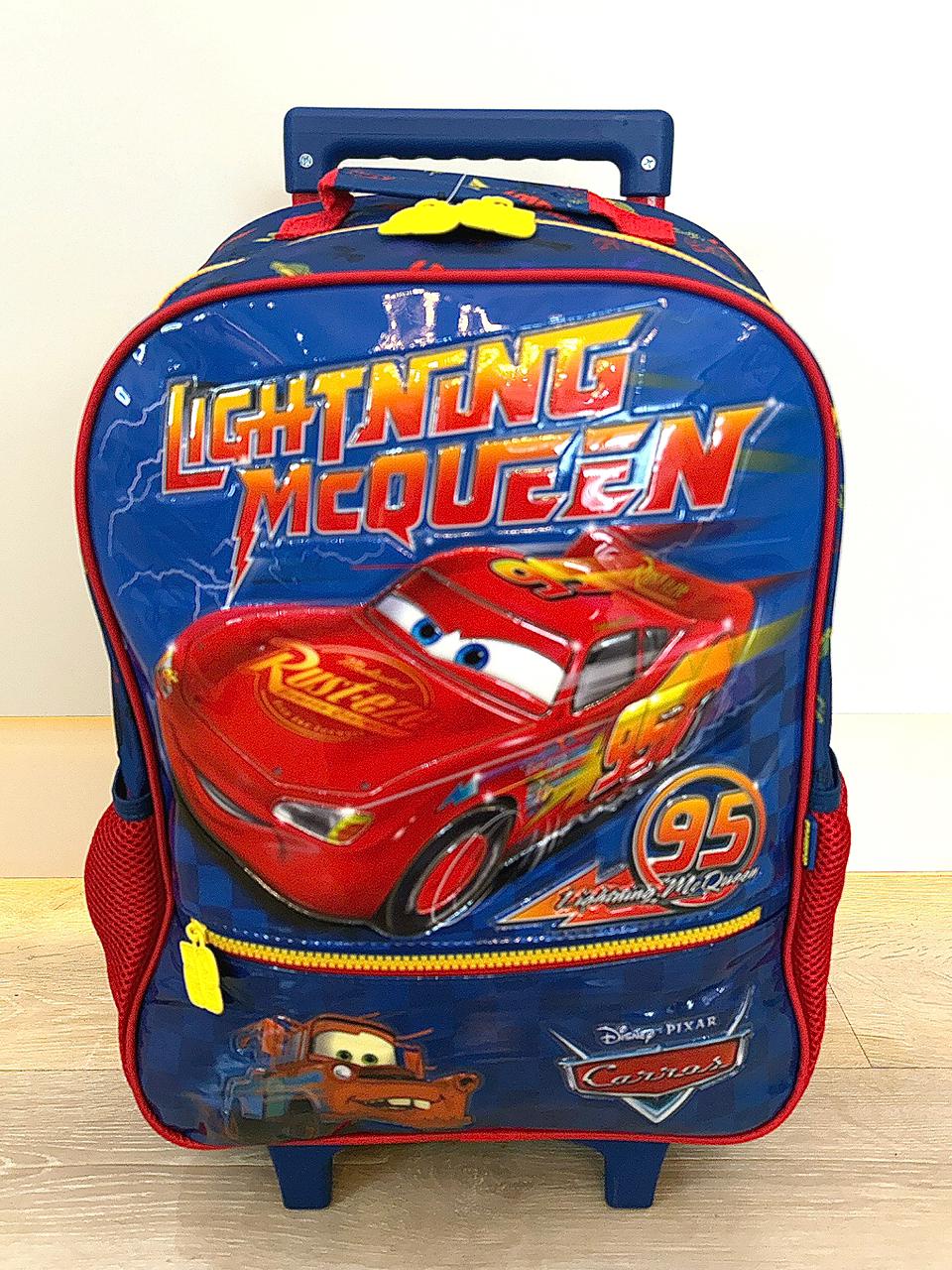 Mochila de Rodinhas Escolar do Relâmpago McQueen Tam.16