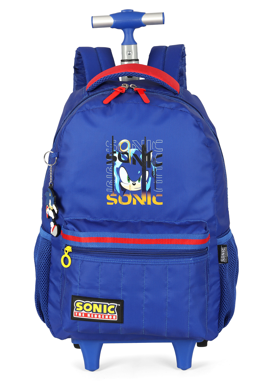 Mochila Escolar Costa C/ Rodinha do Sonic Hedgehog Juvenil Tam. 16 Azul
