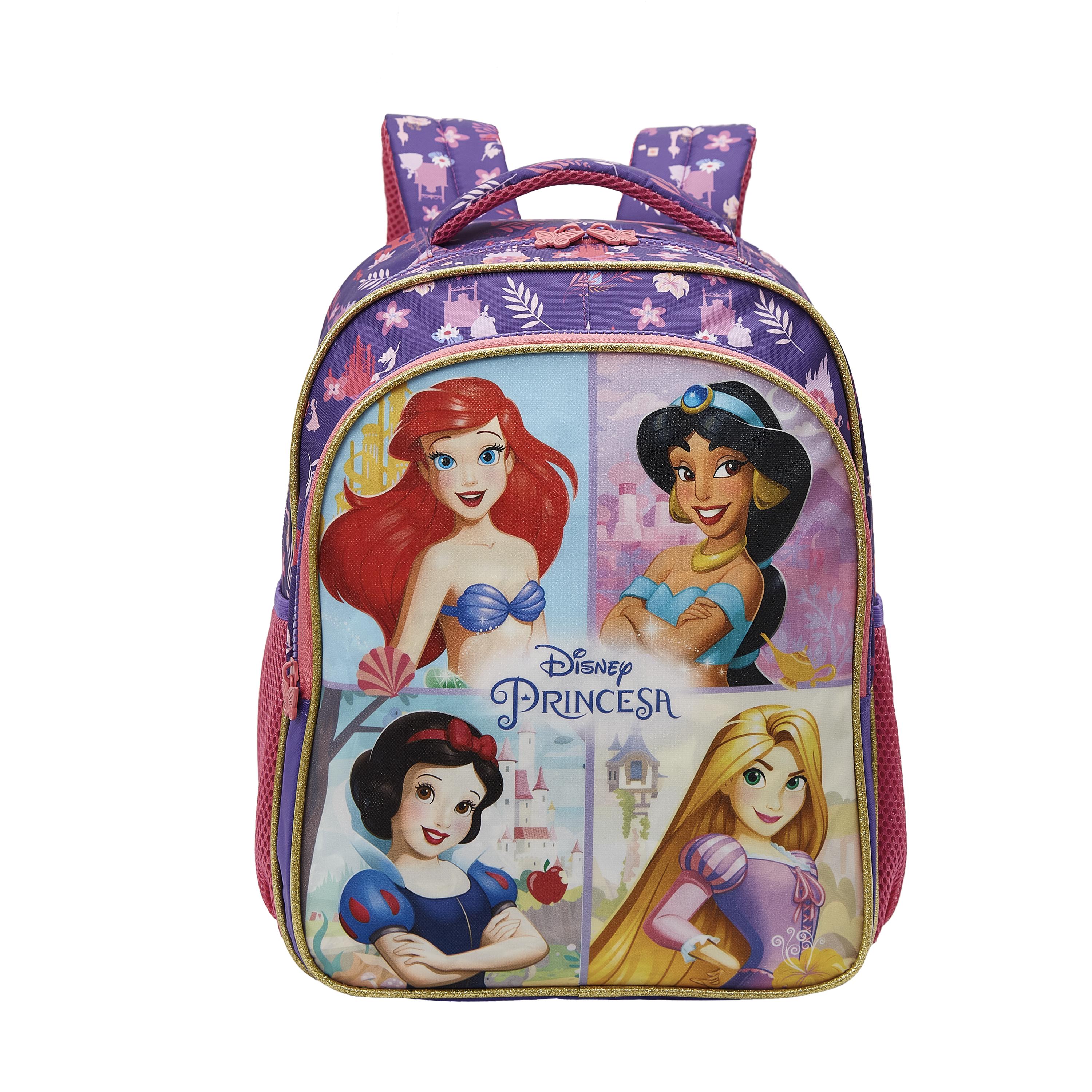 Mochila Escolar de Costas Princesas da Disney Glitter