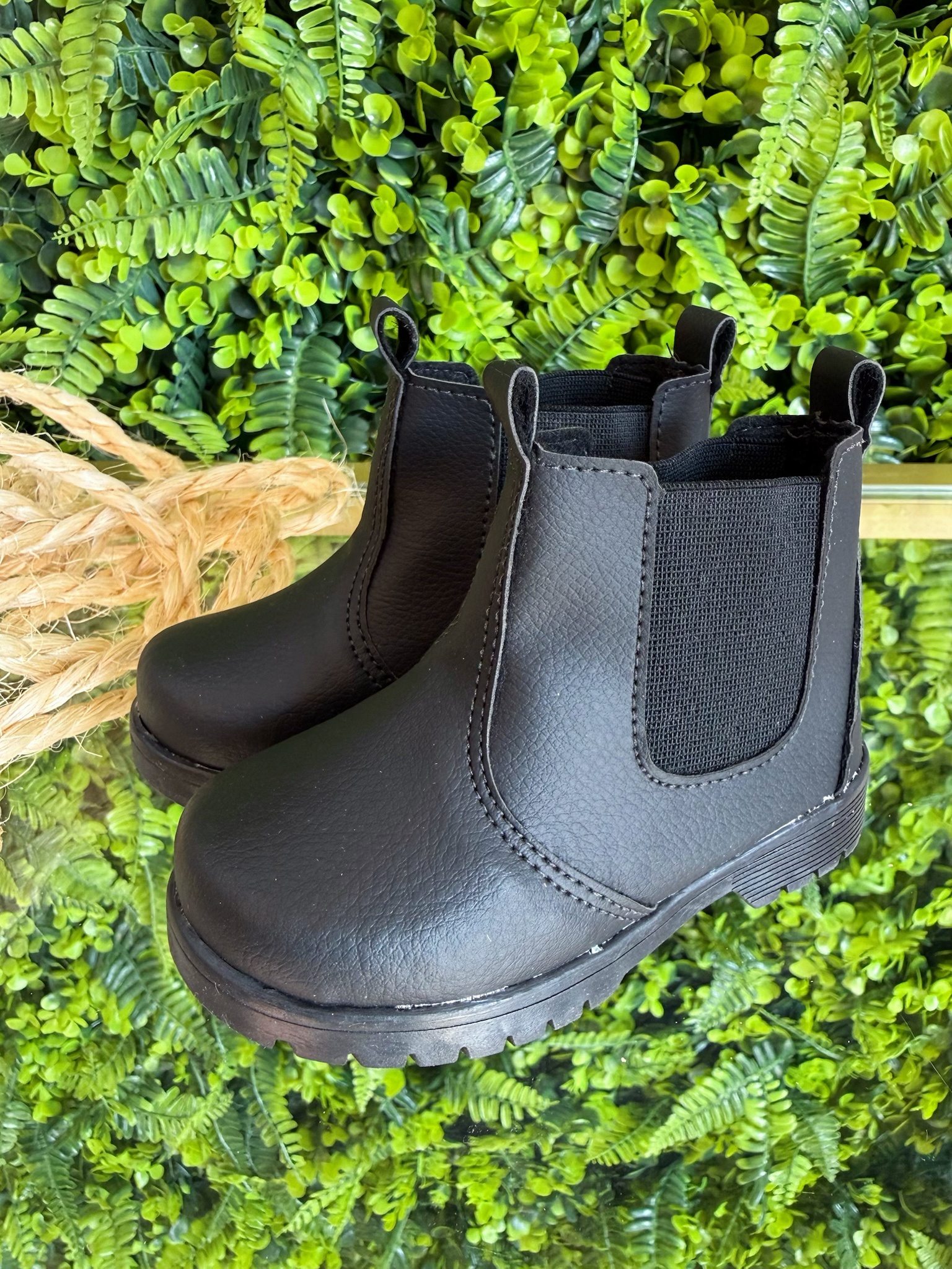 Botinha Infantil Preta Unissex Com Elástico