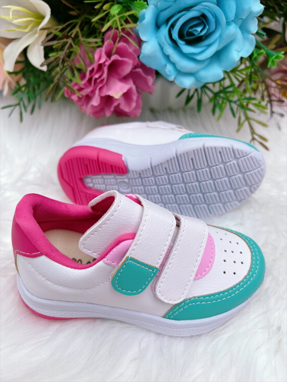 Tenis infantil menina store velcro