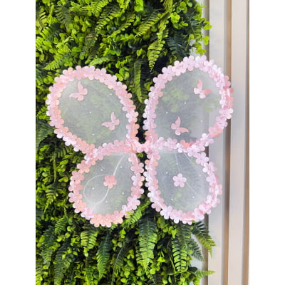 Asa Borboleta Bebê Jardim Encantado Fada Rosa