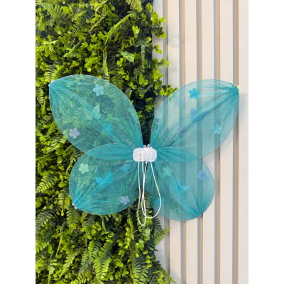 Asa Borboleta Verde Jardim Encantado Fada Super Luxo