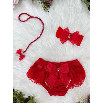 Kit Calcinha Bunda Rica Com Faixa e Prendedor Várias Cores