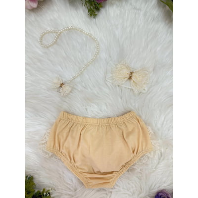 Kit Calcinha Bunda Rica Com Faixa e Prendedor Várias Cores