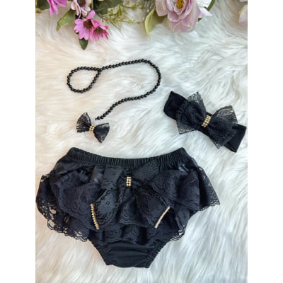 Kit Calcinha Bunda Rica Com Faixa e Prendedor Várias Cores