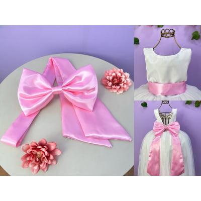 Faixa ajustável com Laço feitos de cetim várias cores para Vestidos 1