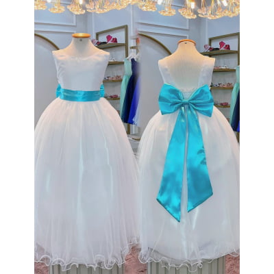 Faixa ajustável com Laço feitos de cetim várias cores para Vestidos 2